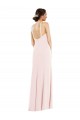 Affordable Criss Cross Halter Princess Line Trumpet Bridesmaid Dress UK