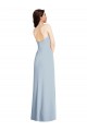 Affordable Strapless Scoop Back Maxi Bridesmaid Dress with Front Slit UK