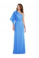 Affordable One Shoulder Bell Sleeves Trumpet Bridesmaid Dress UK