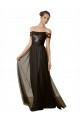 Affordable Off The Shoulder Sequined Lace Tulle Bridesmaid Dress UK