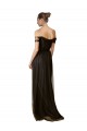 Affordable Off The Shoulder Sequined Lace Tulle Bridesmaid Dress UK