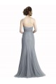 Affordable One Shoulder Tulle Fit and Flare Bridesmaid Dress UK