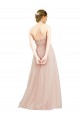 Affordable Floor Length Sweetheart Tulle Bridesmaid Dress with Open Back UK