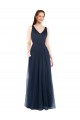 Affordable V-Neck Soft and Simple Tulle Bridesmaid Dress UK