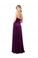 Affordable Draped Neckline Spaghetti Straps Velvet Bridesmaid Dress UK