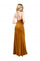 Affordable Halter Neckline Long Full Length Velvet Bridesmaid Dress with Strappy Back UK