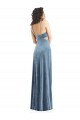 Affordable Spaghetti Strap Long Full Length Velvet Maxi Bridesmaid Dress UK