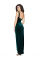 Affordable One Shoulder Velvet Front Wrap Bridesmaid Dress  UK