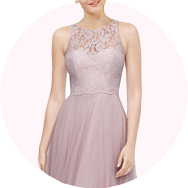 Affordable Illusion Neck Bridesmaid Dresses UK
